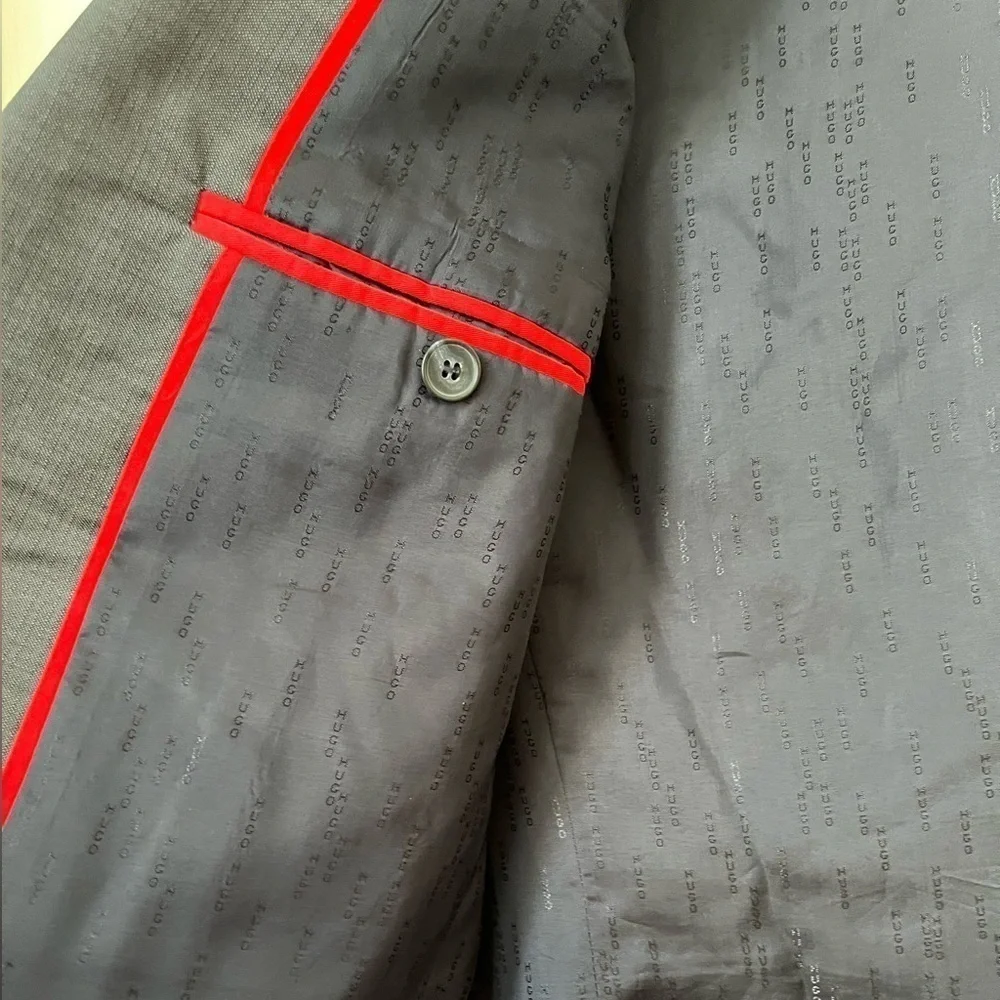Hugo Boss Wool Blazer Sport Coat Gray 38R - Picture 4 of 9